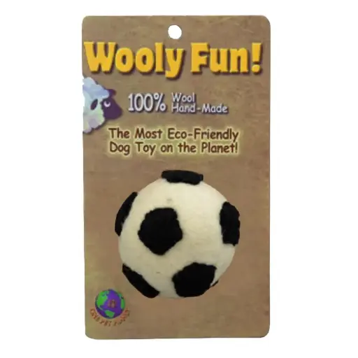[APP86022] AMAZING PET Wooly Fun Sport Ball 2.75" Soccer Ball 
