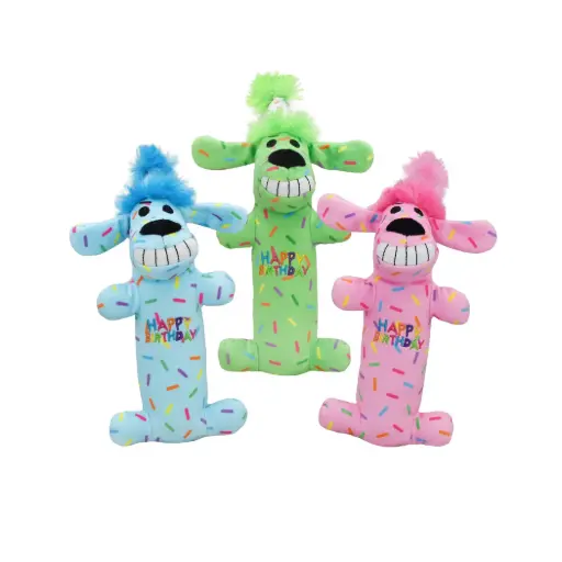 [MP47962] MULTIPET Loofa Birthday w/Party Hat 7"