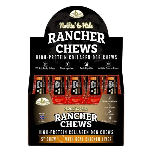 [FF63458] NOTHIN' TO HIDE Rancher Chew Chicken 5" 24pc Box
