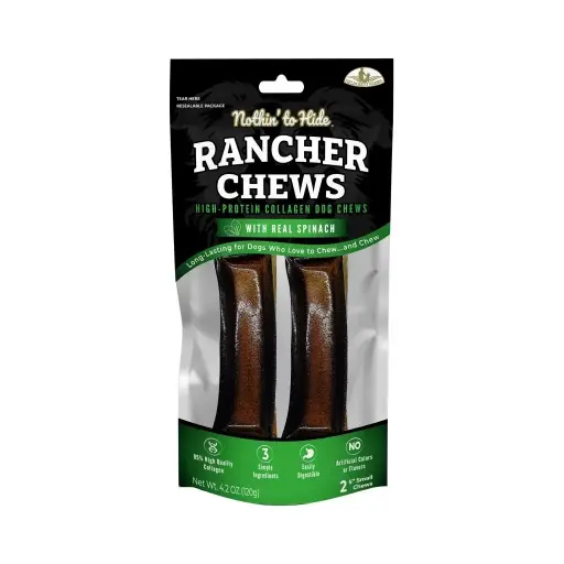 [FF63555] NOTHIN' TO HIDE Rancher Chew Spinach 5" 2pk