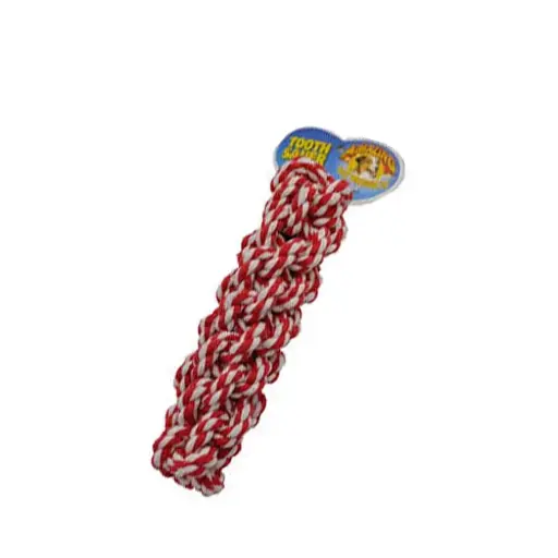 [APP56068] AMAZING PET Rope Retriever 7.5" Red/White