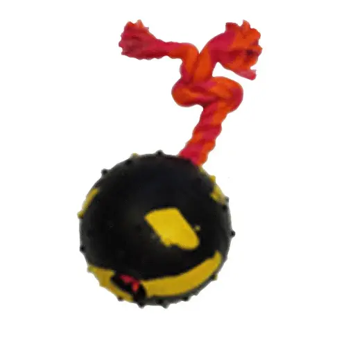 [APP76287] AMAZING PET Rope w/4" Ball Orange/Magenta