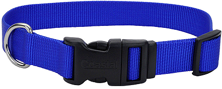 [CA6601 BLUE] COASTAL TUFF Adjustable Dog Collar 14-20x3/4 Blue