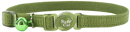 [CA7001 PALM GREEN] *COASTAL Safe Cat Adjustable Collar 8-12x3/8 Palm Green