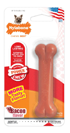 [NB101P] NYLABONE DuraChew Bacon Bone Petite