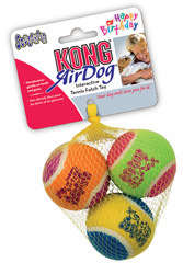 [KNG77519] KONG Happy Birthday Squeaker Tennis Ball 3pk