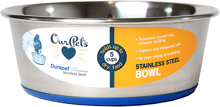 [OP04108] OURPETS Durapet Premium Stainless Steel Bowl 4 Cup