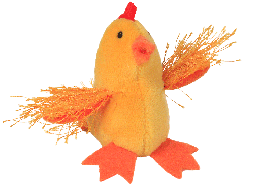 [MP36481] MULTIPET Look Who's Talking Cat Toy Chicken 2.75"