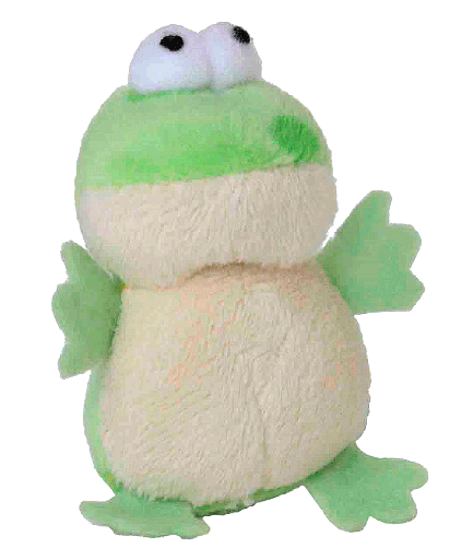 [MP36483] MULTIPET Look Who's Talking Cat Toy Frog 3.25"
