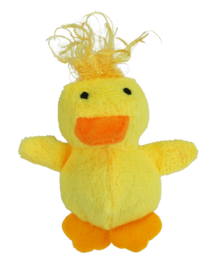 [MP36478] MULTIPET Look Who's Talking Cat Toy Duck 3.25"