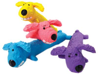 [MP61035] MULTIPET Loofa Latex Ruff Dog 6"