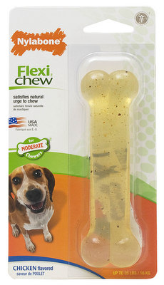 [NCF203P] NYLABONE Flexi Chew Chicken Bone Wolf