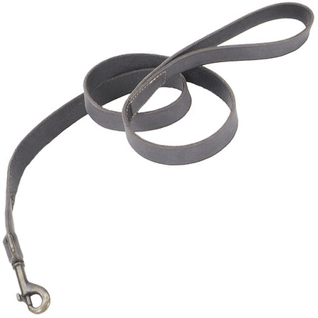 [CA3045 SLATE] *COASTAL Rustic Leather Leash 4'x5/8 Slate