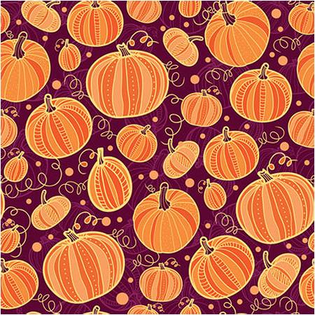 [BAN449] BANDANNA Dancing Pumpkins 12pk