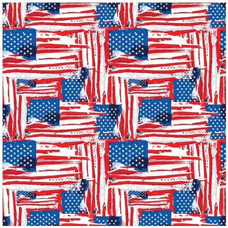 [BAN106] BANDANNA Painted Flag 12pk