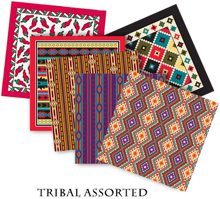 [BAN140] BANDANNA Tribal Assorted 12pk