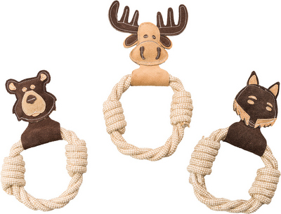 [E54122] ETHICAL/SPOT Dura-Fused Leather Animal Rings 11"