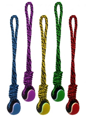 [MP29523] MULTIPET Nuts For Knots Rope w/Ball 20"